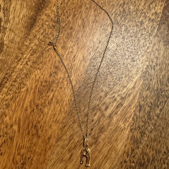 UNO de 50 “A” Initial Charm on Link Chain Necklace 14K Gold Plated - Picture 3 of 8